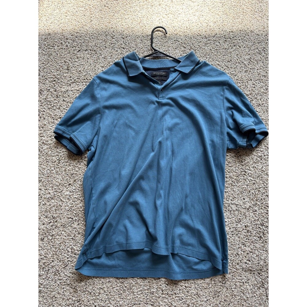 Mens XL , Polo, Banana Republic , blue/teal